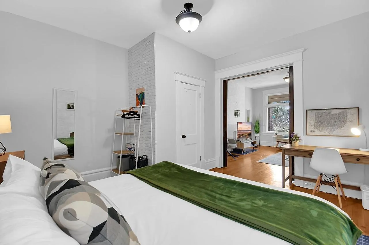 Modern European 1Br Near Dt-Historic St Apartment Columbus United States